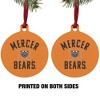 Mercer University Bears Logo Aluminum Holiday Christmas Tree Ornament - image 2 of 4