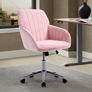 Okak Ergonomic Office Chair with Adjustable Height, Mid Back Desk Chair, Upholstered Swivel Chair for Office, Study - 1 of 4