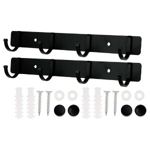 Unique Bargains Bathrooms Coat Rack Wall Hooks for Hanging Hat Rack Towel - 1 of 4