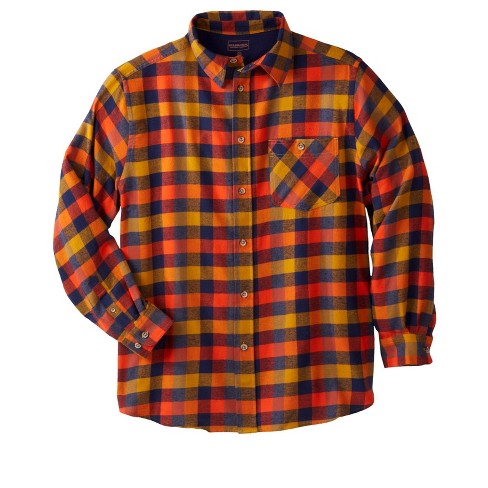 Boulder Creek By Kingsize Men's Big & Tall ™ Flannel Shirt - Tall - 6xl ...