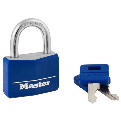 Master Lock 3pk 40mm Covered Brass Key Lock Set Black : Target