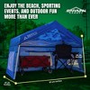 Caravan Canopy Skybox 3.2 Foot x 6.5 Foot Instant Multipurpose Height Adjustable Steel Frame Outdoor Sport Shelter Canopy with Carry Bag, Blue - 3 of 4