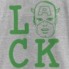 Girl's Marvel St. Patrick's Day Captain America face Luck T-Shirt - 2 of 4