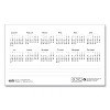 Bar Harbor Recycled Desk Tent Monthly Calendar, 7 x 4.25, White/Blue Sheets, 12-Month (Jan to Dec): 2026 - 3 of 3