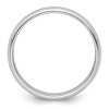 Black Bow Jewelry 2mm to 6mm Platinum Polished Half Round Standard Fit Band - 2 of 4