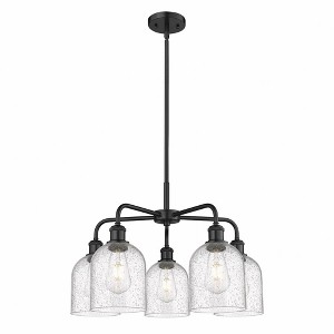 Bella - 5 Light Stem Hung Chandelier In Industrial Style-15 Inches Tall and 23.5 Inches Wide - 1 of 1