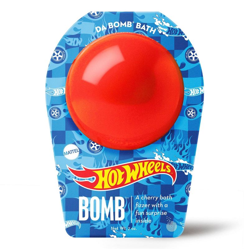 Da Bomb Bath Fizzers Hot Wheels Red Bath Bomb - 7oz, 1 of 5