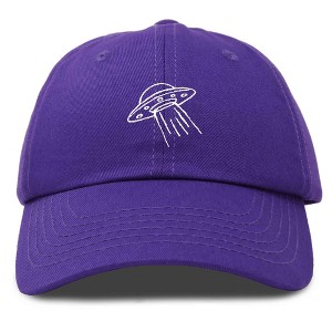 Dalix UFO Embroidered Alien Dad Hat Cotton Baseball Cap Adjustable Mens - 1 of 4