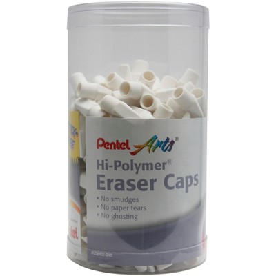 Pentel Hi-Polymer Cap Eraser, White, pk of 240