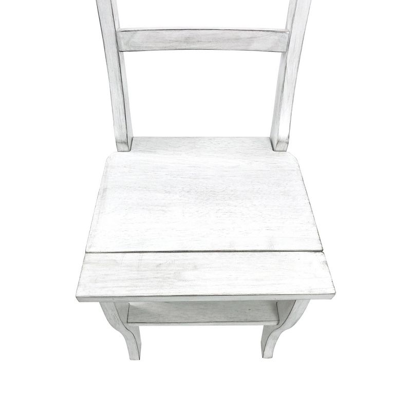 Folding Library Ladder Chair Antique White - Carolina Chair &#38; Table, 5 of 6
