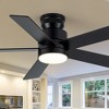 Airsurfer 42" Ceiling Fan with 18W LED Light and Remote, DC Motor, 5 Reversible Black/Walnut Blades, Matte Black, Memory & 3 Color Temps - 2 of 4
