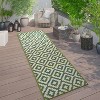 World Rug Gallery Contemporary Geometric Trellis Indoor/Outdoor Area Rug - 2 of 4