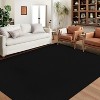 10'× 13' Washable Large Area Rug, Non-Slip, Low Pile, Modern Solid Grey, Stain Resistant Carpet for Living Room, Bedroom, Home Office - 3 of 4