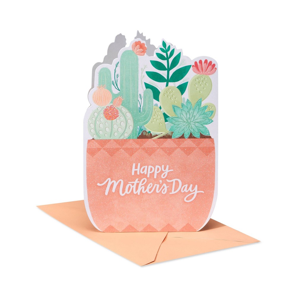 Photos - Envelope / Postcard Mother's Day Card Potted Succulents