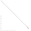 Black Bow Jewelry 1.25mm Rhodium Plated Sterling Silver Cable Chain Necklace, 18-20 Inch - 2 of 4