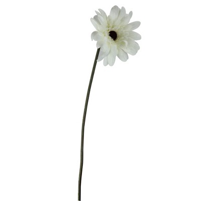 Allstate Floral 21.5" Brown/Cream Leafless Gerbera Daisy Artificial Spring Floral Craft Pick