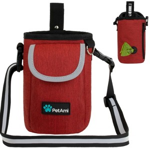 PetAmi Dog Treat Pouch, Large Pet Training Bag Pocket for Kibbles Toys, Trainer Essentials Supply Holder Waste Dispenser, 3 Ways to Wear - 1 of 4