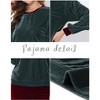 cheibear Womens Velvet Sleepwear Long Sleeve with Pants Lounge Winter Warm Pajama Set - 4 of 4