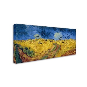 Trademark Fine Art -Vincent van Gogh 'Wheatfield with Crows' Canvas Art - 1 of 3