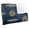Murray State University Logo Pattern Silky Touch Blanket White 50x60 - 3 of 4