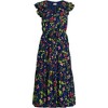 Lands' End Women's Ruffle Sleeve Chiffon Tiered Midi Dress - 3 of 3