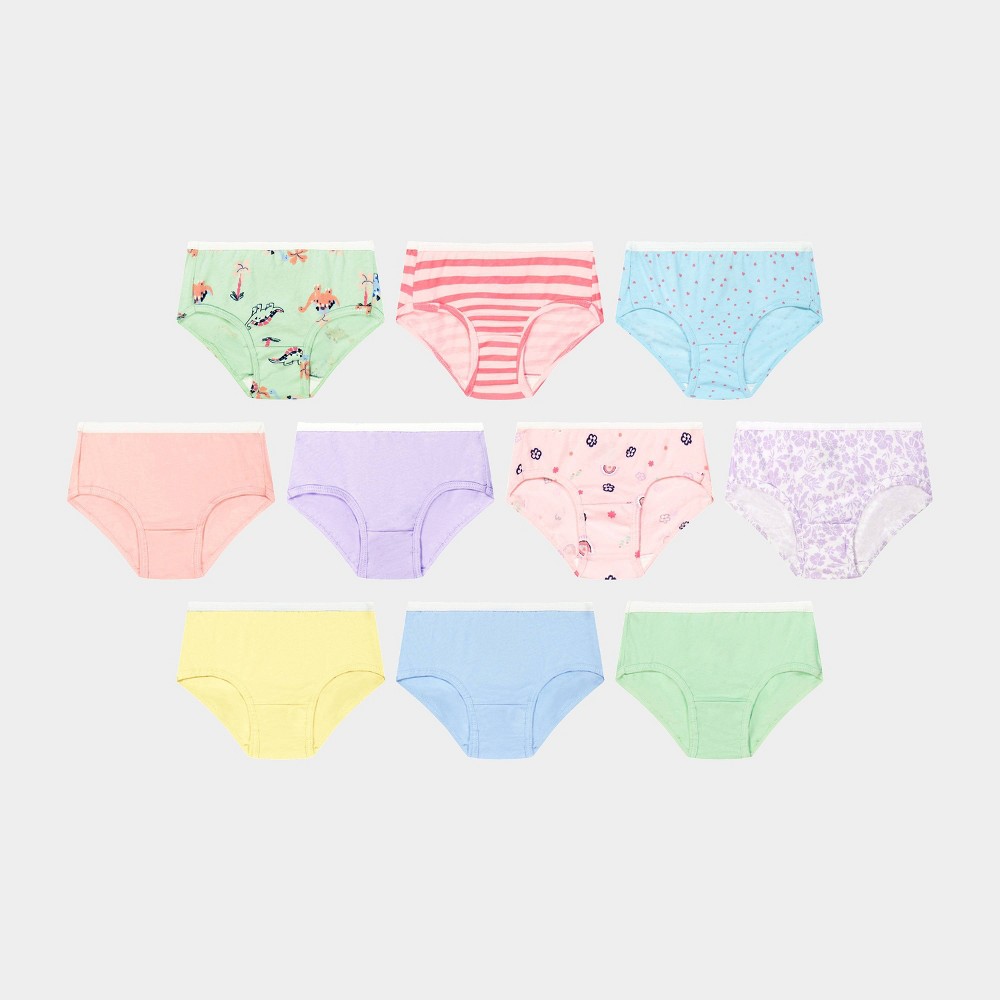 Hanes Toddler Girls' 10pk Cotton Hipster - 4T-5T