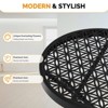 Karl Home |17.7 in. Black Round Patio Folding Side Table - 3 of 4
