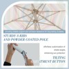 Aoodor 9FT Outdoor Patio Umbrella, Outdoor Market Table Umbrella with 8 Sturdy Ribs, Push Button Tilt and Crank - 4 of 4