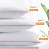 FONTOI 2 Pack Bed Pillow, Fluffy Pillows for Back, Stomach,Side Sleepers, All-Season Comfort for Standard Size, White, 19.7"*5"*25.6" - 3 of 4