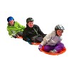 Emsco ESP 26" Snow Caterpillar Linkable Disc Sled 2pk in - Neon Orange - 4 of 4