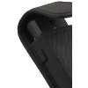 Nakedcellphone Tough Canvas Case Pouch with Clip and Belt Harness for XL Flip Phone - Black - 4 of 4