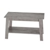 Stylish 31.5" Coffee Table with Open Shelves - 2-Tier Modern Industrial Design - 2 of 4