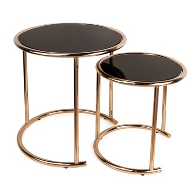 target glass end tables