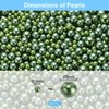 Unique Bargains No Hole ABS Round Faux Pearl for Vase Fillers DIY Home Decoration 800 Pcs - 2 of 4