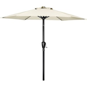 Wellfor 7.5' Hexagon Outdoor Patio Market Umbrella - 1 of 4