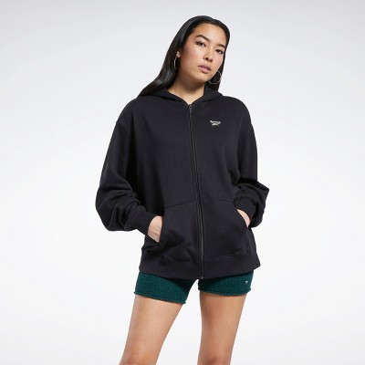 black zip up hoodie womens