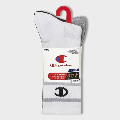 Champion All Sport Performance Mid Crew Socks 3pk