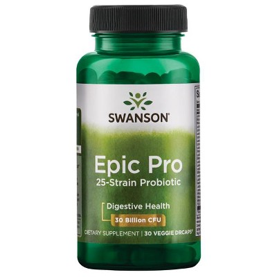 Swanson Epic Pro 25-Strain Probiotic 30 Billion Cfu 30 Vg Embo Ap.