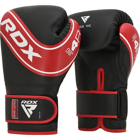 RDX Sports Junior Artificial Leather Boxing Gloves Red 6 oz