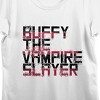 Buffy The Vampire Slayer Logo Art With Cross Crew Neck Short Sleeve Women's White T-shirt - 2 of 3