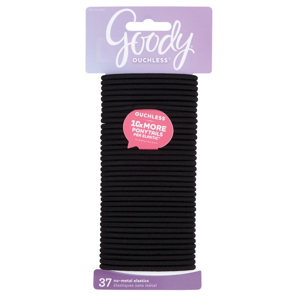 Goody Ouchless 3 pack of 37 Count Elastics - Black