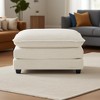 Sapphtopaz Ottoman 3-Tier Soft Shoe Bench Low Ottoman with Upholstered Foot Stool Footrest for Living Room, Bedroom, Entryway - 2 of 4
