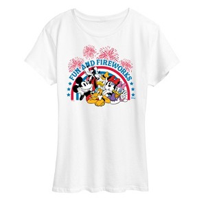 Women's - Disney - Fun And Fireworks Short Sleeve Graphic T-Shirt - 1 of 4