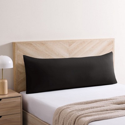 Black Cotton Hypoallergenic Body Pillow Protector with Zipper