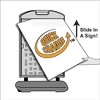 Plasticade Wind Sign 2 Quick Change Frame Display Stand with Wheels, Poster Holder for  24" x 36" Corrugated Plastic/Rigid Signs, Gray - 3 of 4