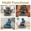Sunnydaze Indoor Home Decorative Glazed Smooth Ceramic Tiered Vessels Tabletop Water Fountain - 10" - 4 of 4