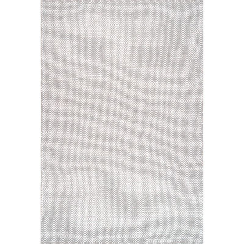 3&#39;x5&#39; Cotton Hand Loomed Lorretta Area Rug Taupe - nuLOOM, 1 of 11