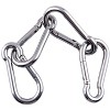 Itopfox Stainless Steel Carabiner Spring Snap Hook - Heavy Duty Clips for Backpack, Key Ring, Chains, Ropes, Camping, Hiking, Fishing, Set of 4 - 3 of 4