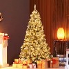 Tangkula Snow Flocked Christmas Tree Hinged Pine Tree with Solid Metal Stand - 2 of 4
