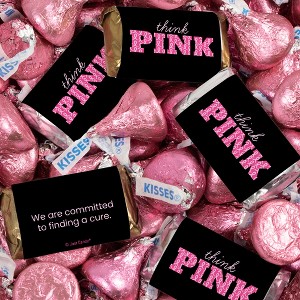 Breast Cancer Awareness Assorted Wrapped Hershey's Miniatures and Kisses Mix by Just Candy - Think Pink - 1 of 4